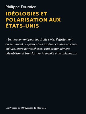 cover image of Idéologies et polarisation aux États-Unis